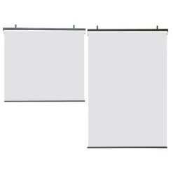 IDMARKET Lot De 2 Stores Enrouleurs L.124 X H. 225 CM Pour Pergola Blanc -Tente de réception Soldes 57257168 4