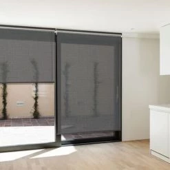 IDMARKET Lot De 2 Stores Enrouleurs Tamisants L.124 X H. 225 CM Pour Pergola Gris Anthracite 11 IDMARKET Lot De 2 Stores Enrouleurs Tamisants L.124 X H. 225 CM Pour Pergola Gris Anthracite -Tente de réception Soldes 57257170 5