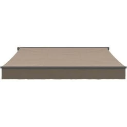 BEAU RIVAGE Store Banne Motorisé Semi Coffre 2,90 X 2,50 M En Aluminium, Structure Grise Anthracite , Toile Taupe BEAURIVAGE -Tente de réception Soldes 57270461 5