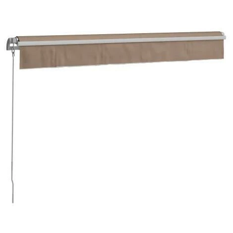 BEAU RIVAGE Store Banne Manuel Semi Coffre 2,90 X 2m En Aluminium, Structure Blanche , Toile Taupe BEAURIVAGE 7 BEAU RIVAGE Store Banne Manuel Semi Coffre 2,90 X 2m En Aluminium, Structure Blanche , Toile Taupe BEAURIVAGE – Image 5