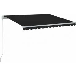Topdeal Auvent Manuel Rétractable Avec LED 450x350 Cm Anthracite FF3069004_FR -Tente de réception Soldes 57333598 2