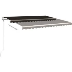 Topdeal Auvent Rétractable Automatique 450x350 Cm Anthracite FF3069009_FR -Tente de réception Soldes 57333607 3