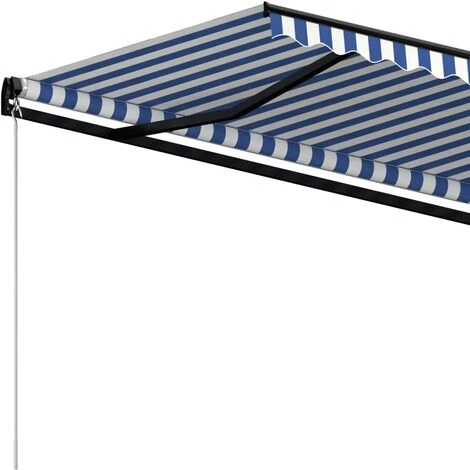 Topdeal Auvent Manuel Rétractable 400x350 Cm Bleu Et Blanc FF3069176_FR 7 Topdeal Auvent Manuel Rétractable 400x350 Cm Bleu Et Blanc FF3069176_FR – Image 5
