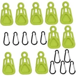 FLYME Clip De Bâche Extérieure Tente Réglable Clips De Fixation Heavy Duty Tarp Pinces à Auvent En Forme De Dents Pour Le Camping, Les Bâches, La Caravane, Les Accessoires De Tente En Tissu D'ombre