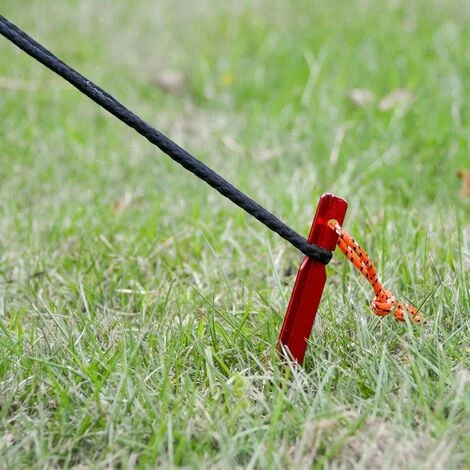 FLYME 12pcs 18cm Clous De Tente Triangulaires En Aluminium Pour L'extérieur 5 FLYME 12pcs 18cm Clous De Tente Triangulaires En Aluminium Pour L'extérieur – Image 3