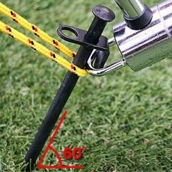 FLYME Lot De 4 Clous En Acier Avec Têtes De Clous Pour Le Camping, La Plage, La Neige. -Tente de réception Soldes 57482387 4