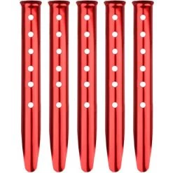 FLYME Piquets De Tente - 4 Pièces En Aluminium Coupe-vent En Forme De U Piquets De Tente Clous De Boue Pour équipement De Camping