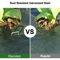 READCLY 50 Piquets De Jardin En Acier Galvanisé Piquets De Paillage Forme De U Piquets De Fixation De Tente 3 Mm D'épaisseur 15  Longue/4  Large Pour Fixer Le Tissu De Mauvaises Herbes Les Feuilles De Sol -Tente de réception Soldes 57554877 3