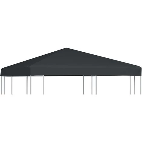 INLIFE Toile Supérieure De Gazebo 310 G / M² 3 X 3 M Gris 4 INLIFE Toile Supérieure De Gazebo 310 G / M² 3 X 3 M Gris - Image 2
