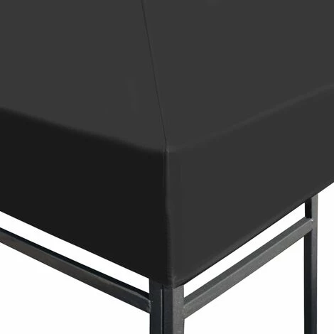 INLIFE Toile Supérieure De Gazebo 310 G / M² 3 X 3 M Gris 5 INLIFE Toile Supérieure De Gazebo 310 G / M² 3 X 3 M Gris - Image 3