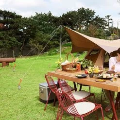 SUPERSELLER 6 Pièces/10 Pièces Piquets De Tente En Titane En Forme De V Piquets De Clous De Tente De Camping En Plein Air Coupe-vent , 6 - 6 -Tente de réception Soldes 57567356 4