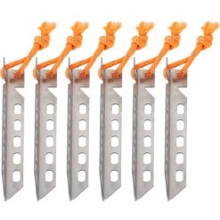SUPERSELLER 6 Pièces/10 Pièces Piquets De Tente En Titane En Forme De V Piquets De Clous De Tente De Camping En Plein Air Coupe-vent , 6 - 6 -Tente de réception Soldes 57567356 5
