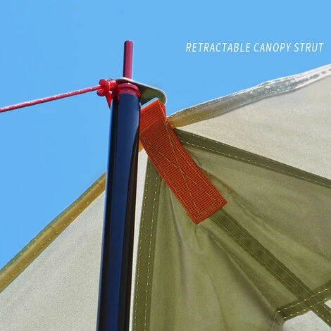 SUPERSELLER Poteau De Support De Tente Pliable Sections Multiples Poteaux De Tente De Camping En Alliage D'aluminium Pour Auvent De Porche Auvent Support De Pare-soleil , Le Noir - Le Noir 4 SUPERSELLER Poteau De Support De Tente Pliable Sections Multiples Poteaux De Tente De Camping En Alliage D'aluminium Pour Auvent De Porche Auvent Support De Pare-soleil , Le Noir - Le Noir – Image 2