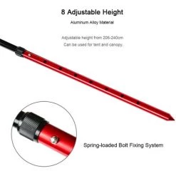 SUPERSELLER Poteau De Support De Tente Pliable Sections Multiples Poteaux De Tente De Camping En Alliage D'aluminium Pour Auvent De Porche Auvent Support De Pare-soleil , Le Noir - Le Noir 9 SUPERSELLER Poteau De Support De Tente Pliable Sections Multiples Poteaux De Tente De Camping En Alliage D'aluminium Pour Auvent De Porche Auvent Support De Pare-soleil , Le Noir - Le Noir -Tente de réception Soldes 57567937 3