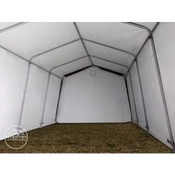 INTENT24.FR 3,3 X 4,8 M Garage, Abri De Stockage, PE Env. 260 G/m², Tente Garage Vert Foncé - Vert -Tente de réception Soldes 5757711 4