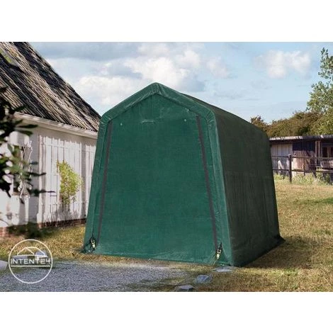 INTENT24.FR 2,4 X 3,6 M Garage, Abri De Stockage, PE Env. 260 G/m², Tente Garage Vert Foncé - Vert 4 INTENT24.FR 2,4 X 3,6 M Garage, Abri De Stockage, PE Env. 260 G/m², Tente Garage Vert Foncé - Vert - Image 2