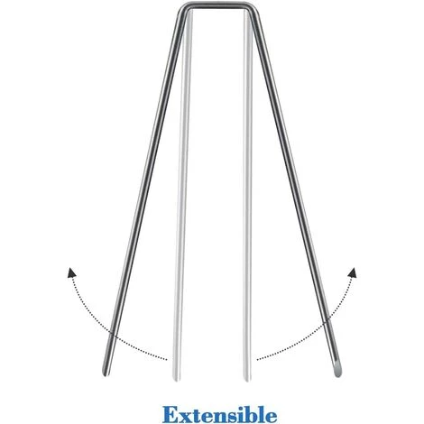ABCRITAL Ancrages Au Sol Et Agrafes De Jardin Antirouille - Fixation De La Toison De Mauvaises Herbes, Ø 3,8 Mm 25 Mm Ancres Au Sol Durables Pour Clôtures, Tuyaux, Plantes, 200 Mm De Long (50) 5 ABCRITAL Ancrages Au Sol Et Agrafes De Jardin Antirouille - Fixation De La Toison De Mauvaises Herbes, Ø 3,8 Mm 25 Mm Ancres Au Sol Durables Pour Clôtures, Tuyaux, Plantes, 200 Mm De Long (50) - Image 3