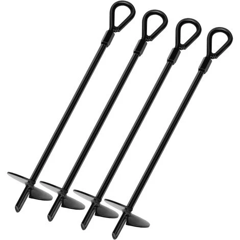 ABCRITAL 4 Pièces Piquets De Sol,38 Spirale D'Agrafes De Jardin Piquets Acier Robuste Piquets De Sol En Métal Piquets De Tente Ancrage Au Sol Robuste Pour Le Camping Clôture De Trampoline 3 ABCRITAL 4 Pièces Piquets De Sol,38 Spirale D'Agrafes De Jardin Piquets Acier Robuste Piquets De Sol En Métal Piquets De Tente Ancrage Au Sol Robuste Pour Le Camping Clôture De Trampoline