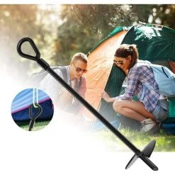 ABCRITAL 4 Pièces Piquets De Sol,38 Spirale D'Agrafes De Jardin Piquets Acier Robuste Piquets De Sol En Métal Piquets De Tente Ancrage Au Sol Robuste Pour Le Camping Clôture De Trampoline 9 ABCRITAL 4 Pièces Piquets De Sol,38 Spirale D'Agrafes De Jardin Piquets Acier Robuste Piquets De Sol En Métal Piquets De Tente Ancrage Au Sol Robuste Pour Le Camping Clôture De Trampoline -Tente de réception Soldes 57637390 3