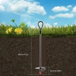 ABCRITAL 4 Pièces Piquets De Sol,38 Spirale D'Agrafes De Jardin Piquets Acier Robuste Piquets De Sol En Métal Piquets De Tente Ancrage Au Sol Robuste Pour Le Camping Clôture De Trampoline 10 ABCRITAL 4 Pièces Piquets De Sol,38 Spirale D'Agrafes De Jardin Piquets Acier Robuste Piquets De Sol En Métal Piquets De Tente Ancrage Au Sol Robuste Pour Le Camping Clôture De Trampoline -Tente de réception Soldes 57637390 4