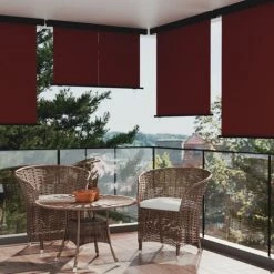 ASUPERMALL Auvent Latéral De Balcon 160x250 Cm Marron