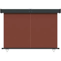 ASUPERMALL Auvent Latéral De Balcon 160x250 Cm Marron -Tente de réception Soldes 57734977 5