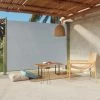 ASUPERMALL Auvent Latéral Rétractable De Patio 220x300 Cm Gris -Tente de réception Soldes 57739909 1