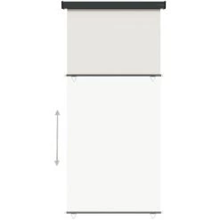 ASUPERMALL Auvent Latéral De Balcon 117x250 Cm Crème -Tente de réception Soldes 57739927 4