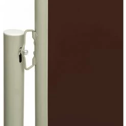 ASUPERMALL Auvent Latéral Rétractable De Patio 117x300 Cm Marron -Tente de réception Soldes 57740698 3