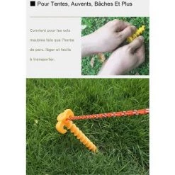 Fei Yu 10 Pcs Plastic Tent Stakes Plage Ground Grass Stakes Pour 20cm Tente Équipement Essentiel Pour Le Camping, La Randonnée, Le Jardinage 7 Fei Yu 10 Pcs Plastic Tent Stakes Plage Ground Grass Stakes Pour 20cm Tente Équipement Essentiel Pour Le Camping, La Randonnée, Le Jardinage -Tente de réception Soldes 57793791 3