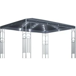 TRUE DEAL Tonnelle Avec Guirlande Lumineuse à LED 400x300 Cm Anthracite -Tente de réception Soldes 57819608 2