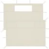 TRUE DEAL Parois Latérales De Belvédère Avec Fenêtres 2 Pcs Crème -Tente de réception Soldes 57821562 1