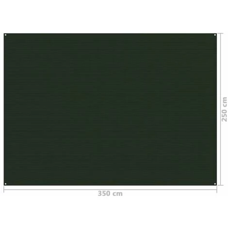 TRUE DEAL Tapis De Tente 250x350 Cm Vert Foncé 6 TRUE DEAL Tapis De Tente 250x350 Cm Vert Foncé – Image 4
