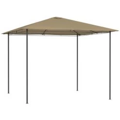 TRUE DEAL Belvédère 3x3x2,6 M Taupe 160 G/m²
