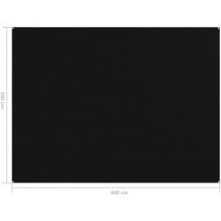 TRUE DEAL Tapis De Tente 300x400 Cm Noir -Tente de réception Soldes 57830648 4