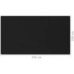 TRUE DEAL Tapis De Tente 250x450 Cm Noir -Tente de réception Soldes 57830717 4