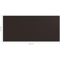 TRUE DEAL Tapis De Tente 250x550 Cm Marron 9 TRUE DEAL Tapis De Tente 250x550 Cm Marron -Tente de réception Soldes 57830752 4