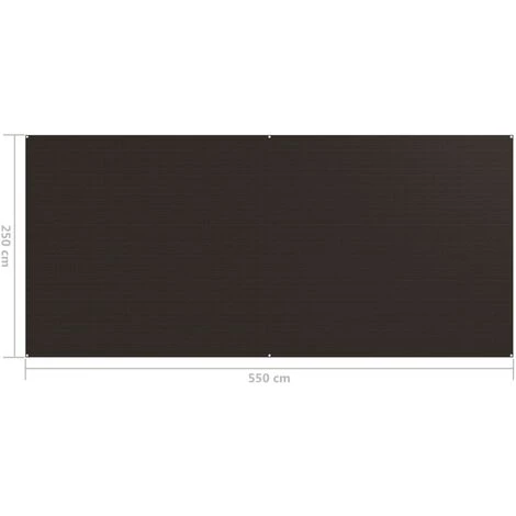 TRUE DEAL Tapis De Tente 250x550 Cm Marron 6 TRUE DEAL Tapis De Tente 250x550 Cm Marron - Image 4