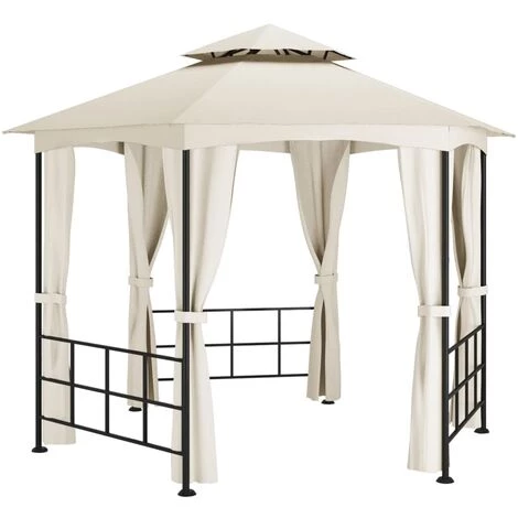 TRUE DEAL Belvédère Avec Parois 3,1x2,7 M Crème 4 TRUE DEAL Belvédère Avec Parois 3,1x2,7 M Crème - Image 2