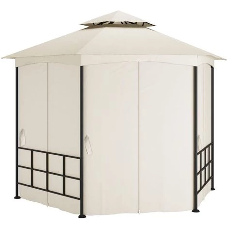 TRUE DEAL Belvédère Avec Parois 3,1x2,7 M Crème 5 TRUE DEAL Belvédère Avec Parois 3,1x2,7 M Crème - Image 3