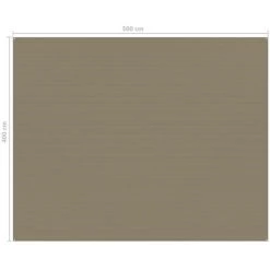 TRUE DEAL Tapis De Tente 400x500 Cm Taupe 9 TRUE DEAL Tapis De Tente 400x500 Cm Taupe -Tente de réception Soldes 57834020 4