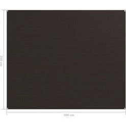TRUE DEAL Tapis De Tente 250x300 Cm Marron -Tente de réception Soldes 57834037 4