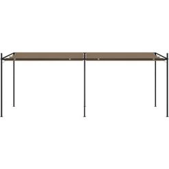 TRUE DEAL Belvédère Avec Toit Rétractable 600x300x233 Cm Taupe 8 TRUE DEAL Belvédère Avec Toit Rétractable 600x300x233 Cm Taupe -Tente de réception Soldes 57834332 2