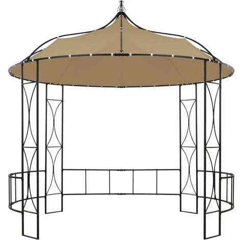 TRUE DEAL Belvédère 300x290 Cm Taupe Rond 4 TRUE DEAL Belvédère 300x290 Cm Taupe Rond – Image 2