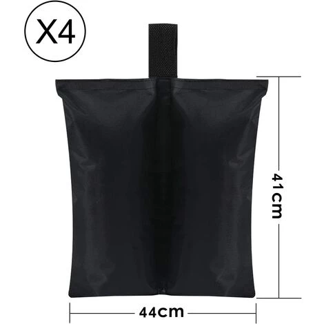GUAZHUNIFR Lot De 4 Sacs De Sable 600D Très Résistants, Pour Pieds De Tente De Terrasse, Parasol D'extérieur, échelle De Piscine 4 GUAZHUNIFR Lot De 4 Sacs De Sable 600D Très Résistants, Pour Pieds De Tente De Terrasse, Parasol D'extérieur, échelle De Piscine - Image 2