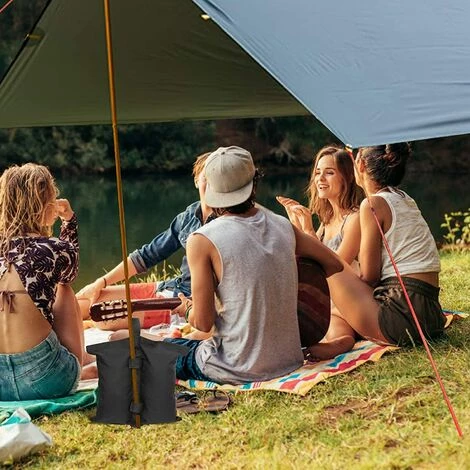 GUAZHUNIFR Lot De 4 Sacs De Sable 600D Très Résistants, Pour Pieds De Tente De Terrasse, Parasol D'extérieur, échelle De Piscine 7 GUAZHUNIFR Lot De 4 Sacs De Sable 600D Très Résistants, Pour Pieds De Tente De Terrasse, Parasol D'extérieur, échelle De Piscine - Image 5
