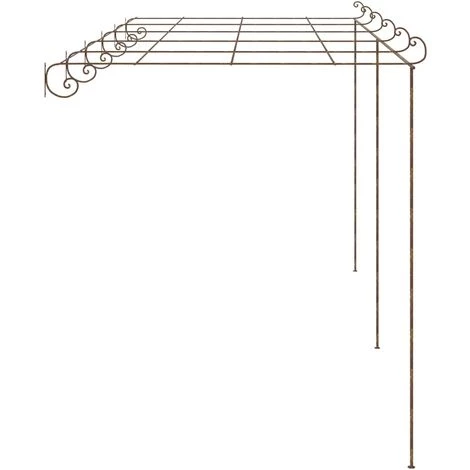 NOVA Arc De Jardin Pour Roses Brun Anti-fer Différentes Tailles Pergola De Jardin Marron Antique 6x3x2,5 M Fer 4 NOVA Arc De Jardin Pour Roses Brun Anti-fer Différentes Tailles Pergola De Jardin Marron Antique 6x3x2,5 M Fer – Image 2