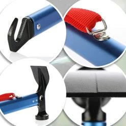 PERLE RARE Marteau De Camping Avec Extracteur De Piquet - Marteau De Tente Avec Dragonne - Marteau De Piquet En Aluminium - Accessoires De Camping (Marteau De Tente Aluminium - 1 Pièce) -Tente de réception Soldes 58039418 4