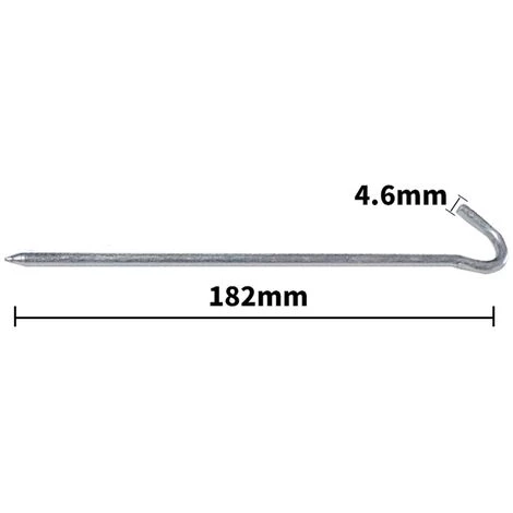 PERLE RARE Piquets De Tente De 18 Cm - En Métal - Pour Sols Durs - Idéal Pour Le Jardin, Le Camping, La Pêche Et Les Tentes(12pcs) 4 PERLE RARE Piquets De Tente De 18 Cm - En Métal - Pour Sols Durs - Idéal Pour Le Jardin, Le Camping, La Pêche Et Les Tentes(12pcs) - Image 2