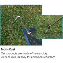 PERLE RARE Piquets De Tente De 18 Cm - En Métal - Pour Sols Durs - Idéal Pour Le Jardin, Le Camping, La Pêche Et Les Tentes(12pcs) 9 PERLE RARE Piquets De Tente De 18 Cm - En Métal - Pour Sols Durs - Idéal Pour Le Jardin, Le Camping, La Pêche Et Les Tentes(12pcs) -Tente de réception Soldes 58039701 3